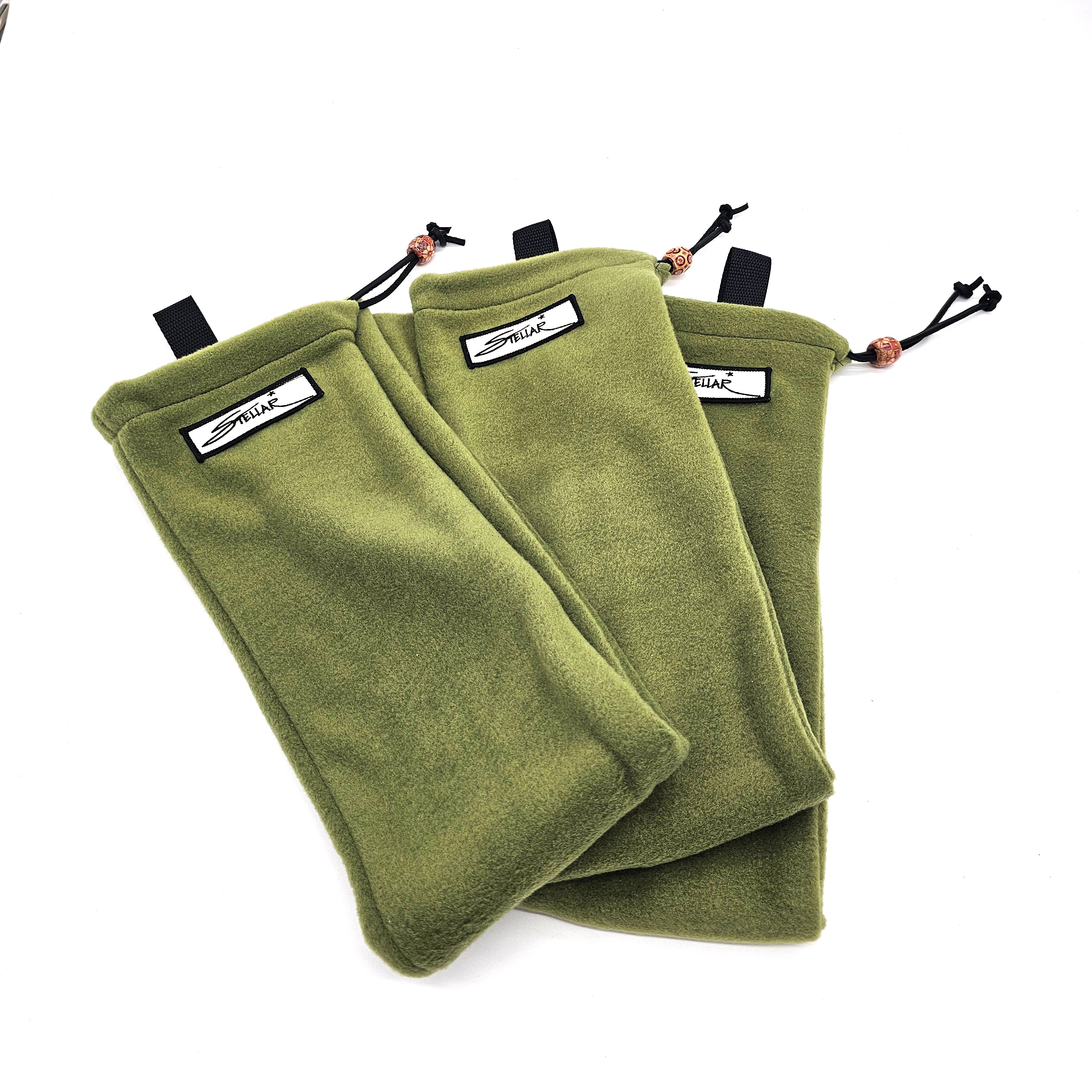 Handmade Polar Fleece Logo Flute Bag with Shoulder Strap and Drawstring