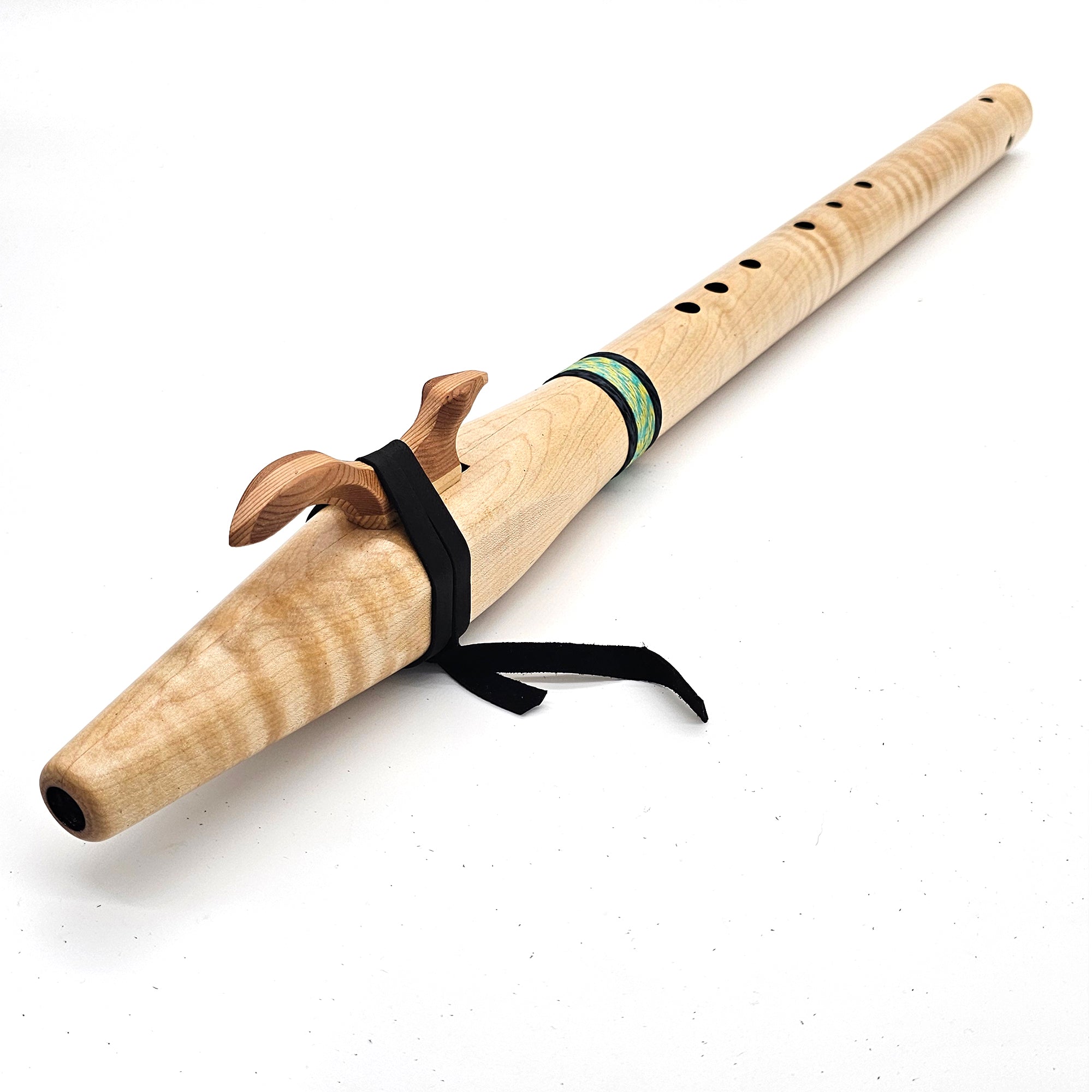 Tiger Maple Native American Style Bass C Flute