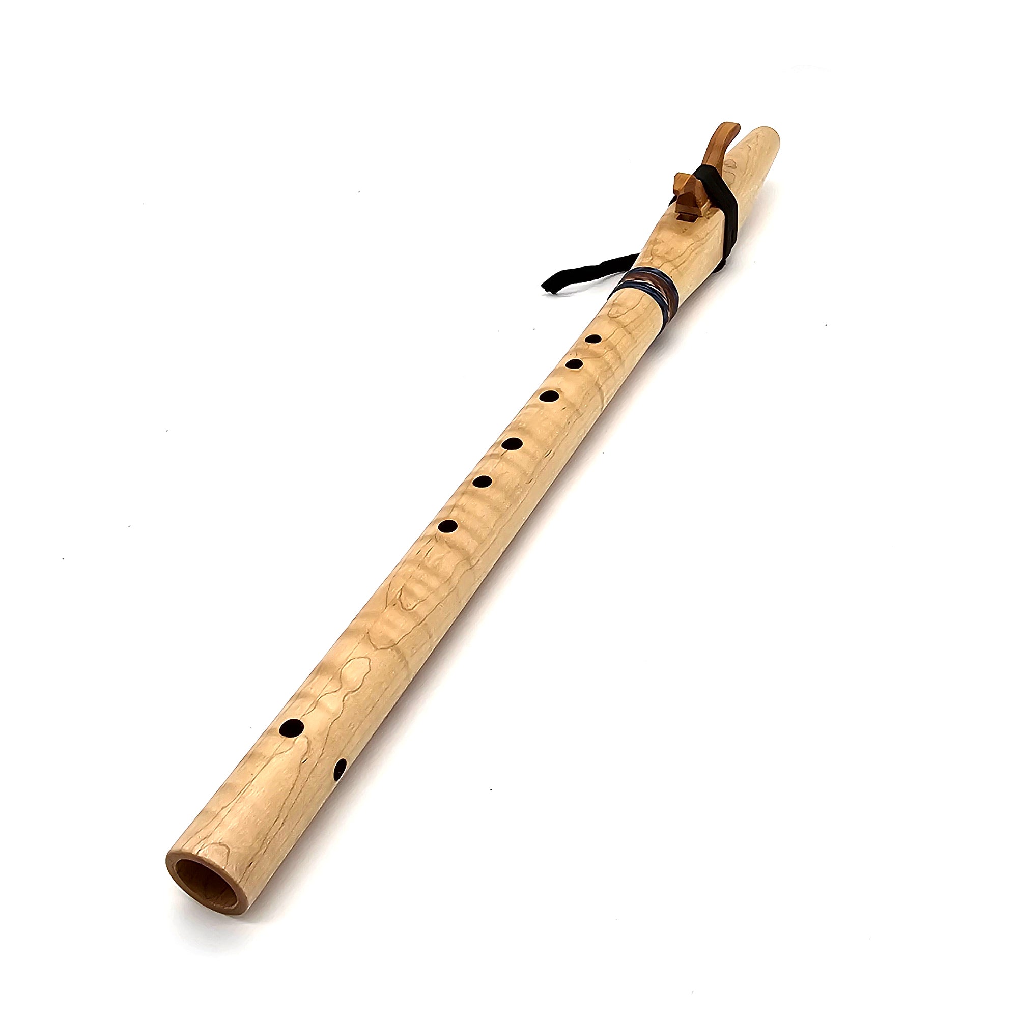 Tiger Maple Native American Style F Sharp Flute