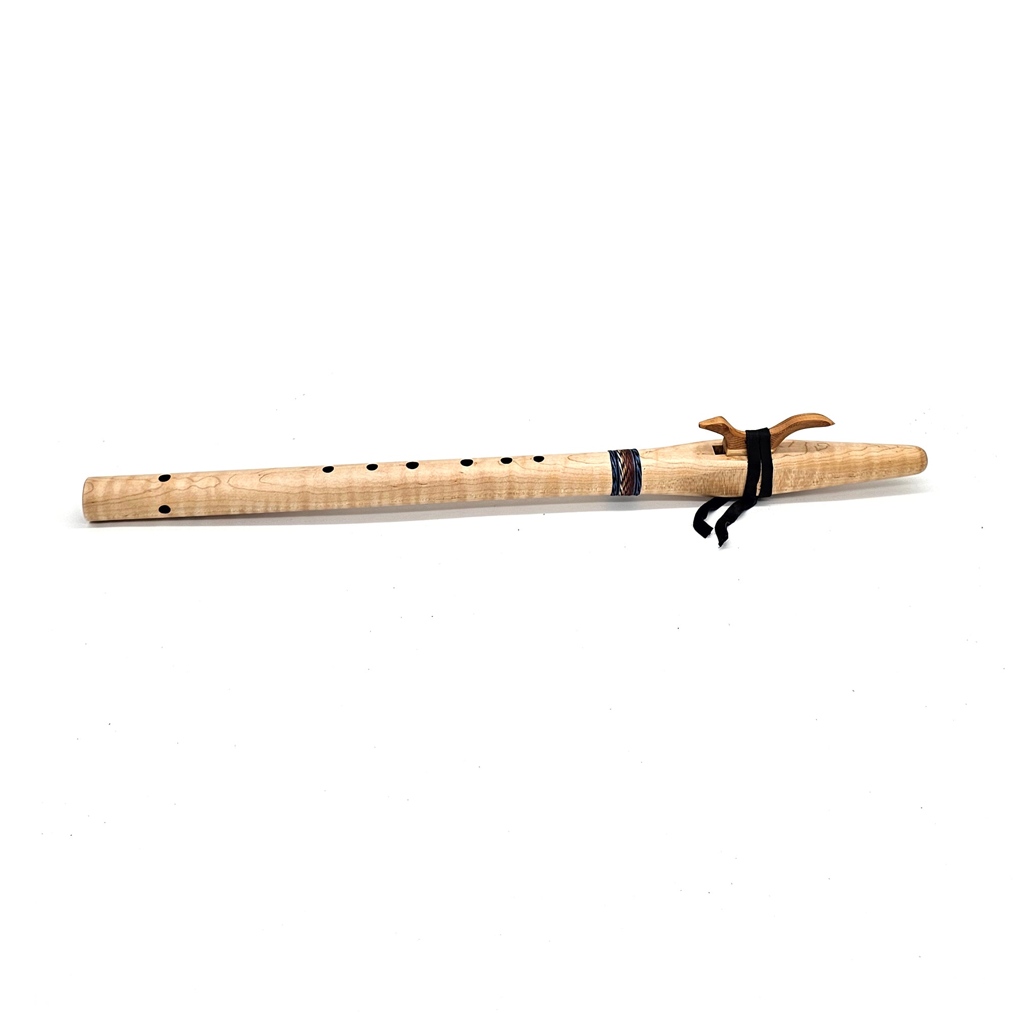 Tiger Maple Native American Style F Sharp Flute