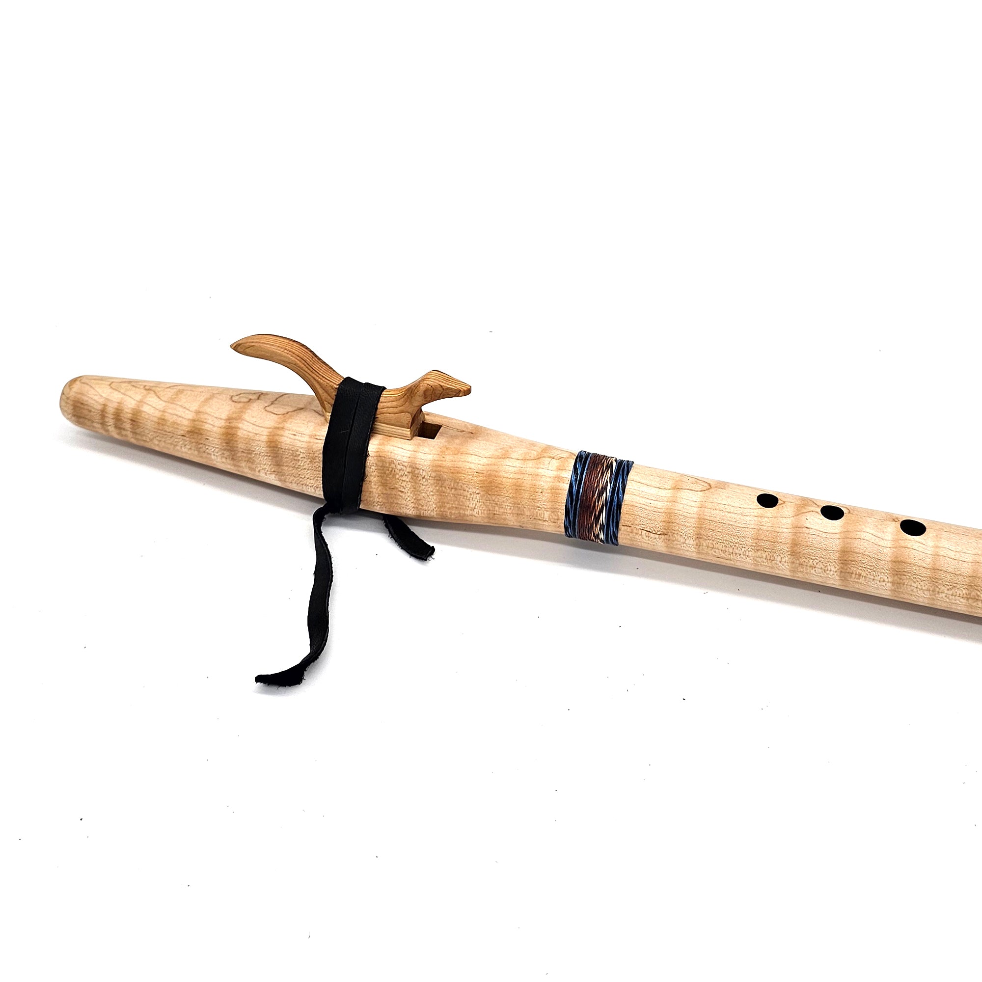 Tiger Maple Native American Style F Sharp Flute