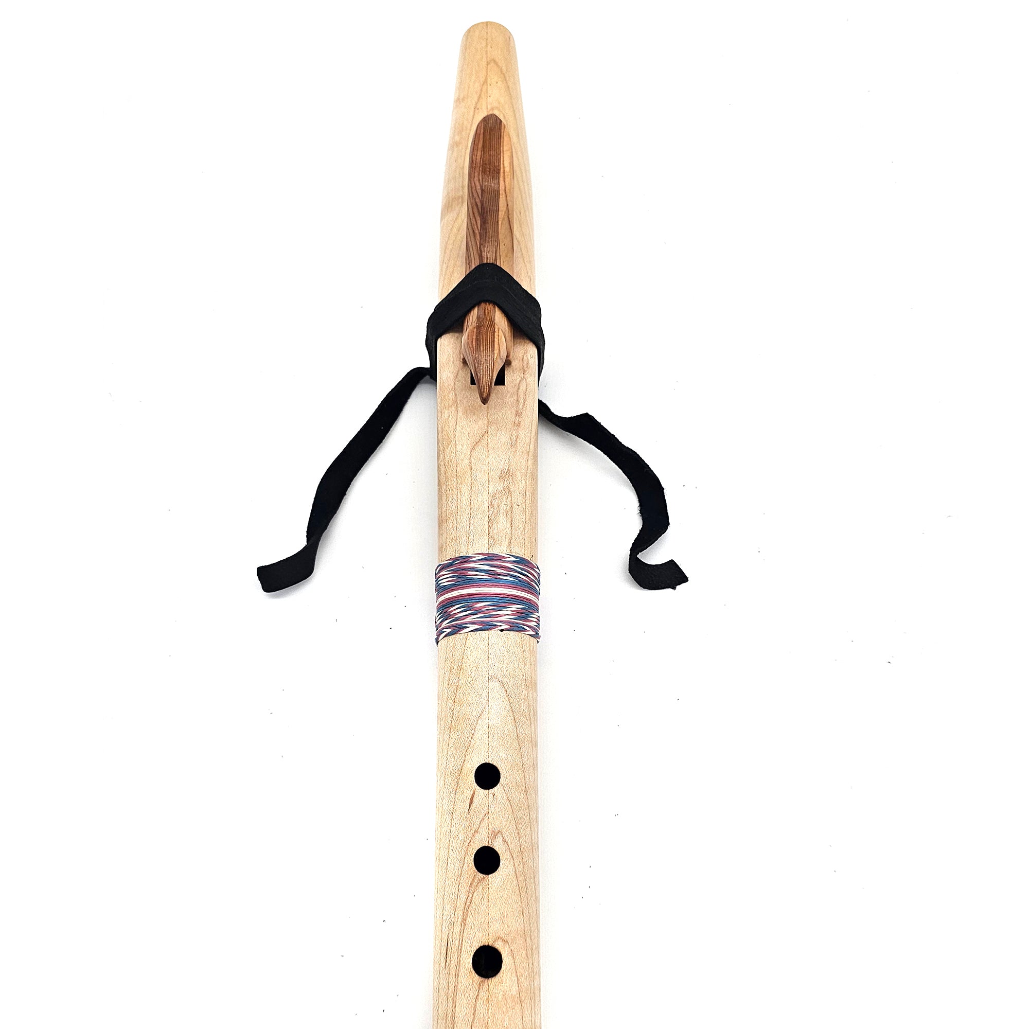 Curly Maple Native American style F sharp flute - Limited Trans Flag Flute