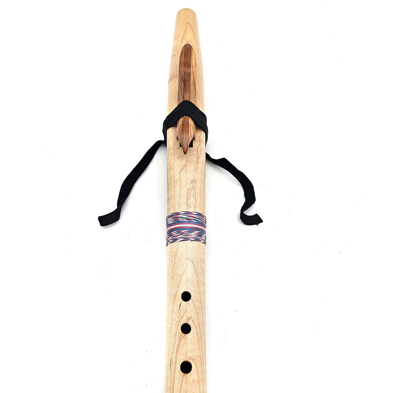 Curly Maple Native American style F sharp flute - Limited Trans Flag Flute
