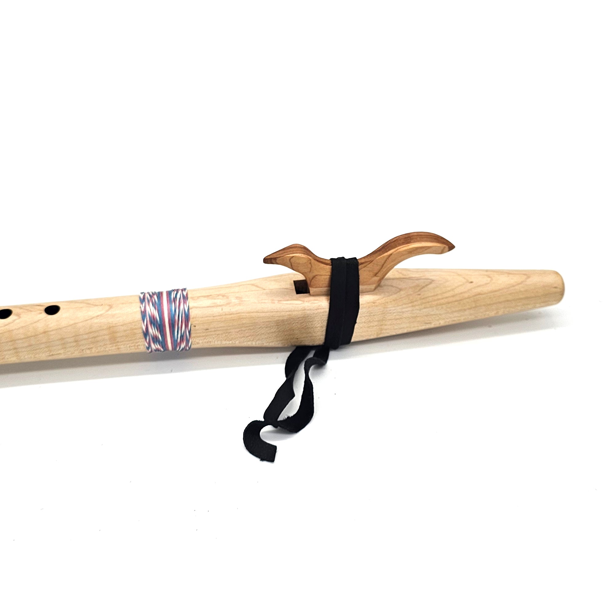 Curly Maple Native American style F sharp flute - Limited Trans Flag Flute