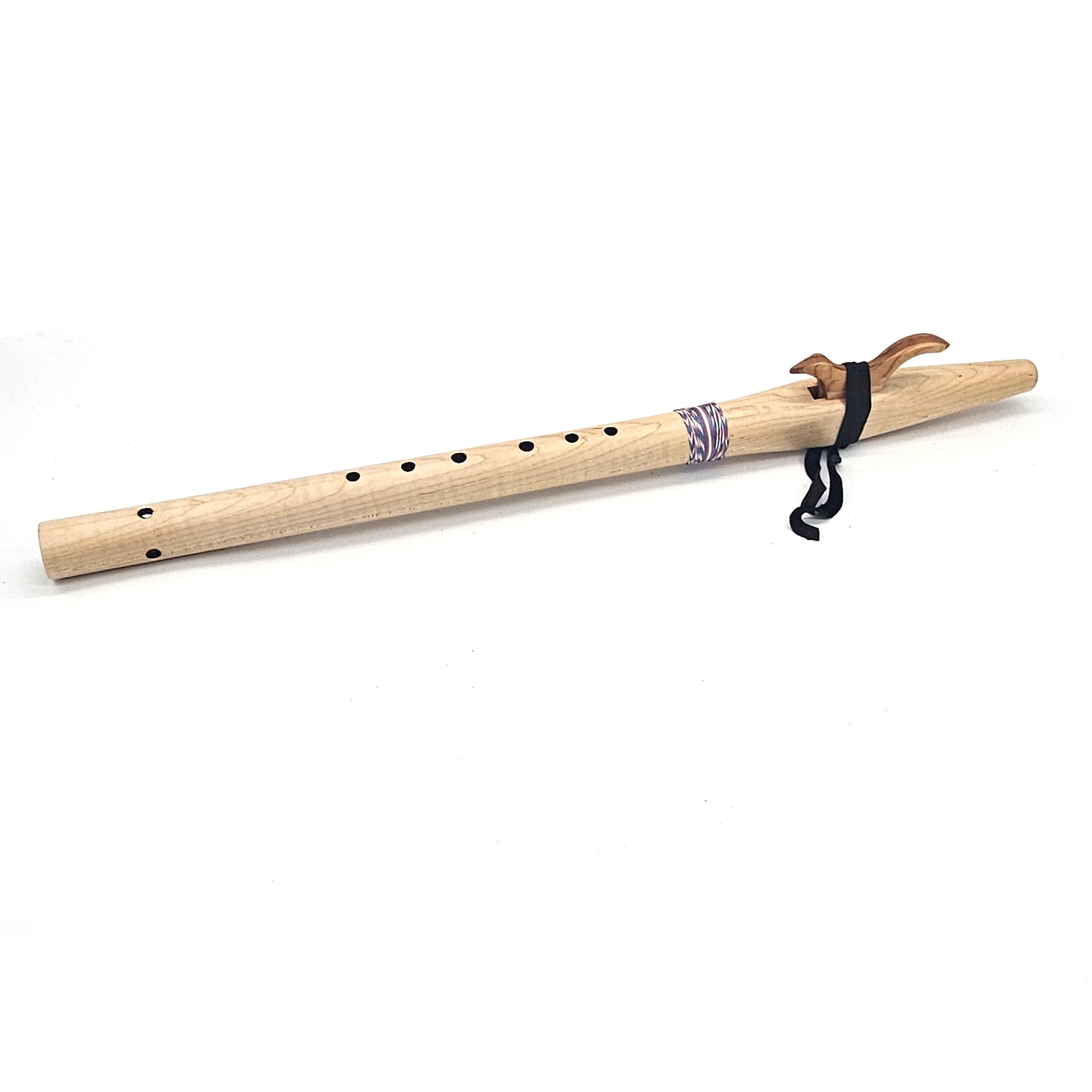 Curly Maple Native American style F sharp flute - Limited Trans Flag Flute
