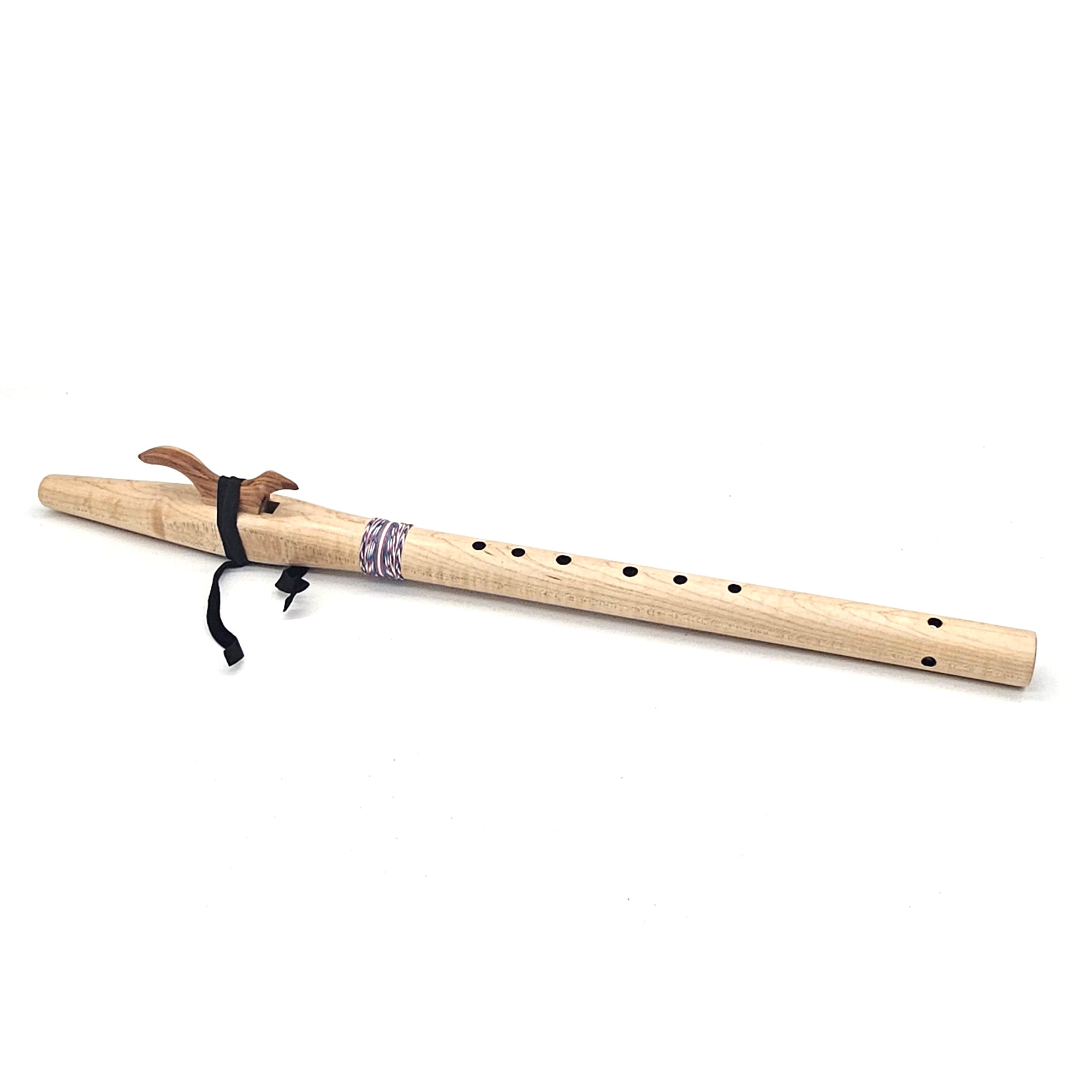Curly Maple Native American style F sharp flute - Limited Trans Flag Flute