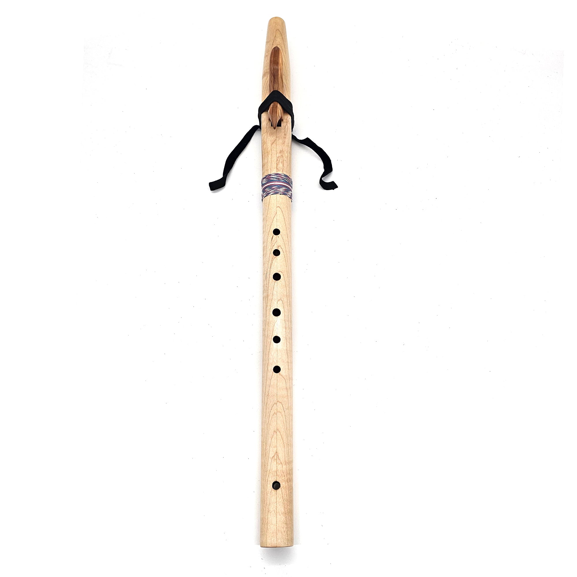 Curly Maple Native American style F sharp flute - Limited Trans Flag Flute