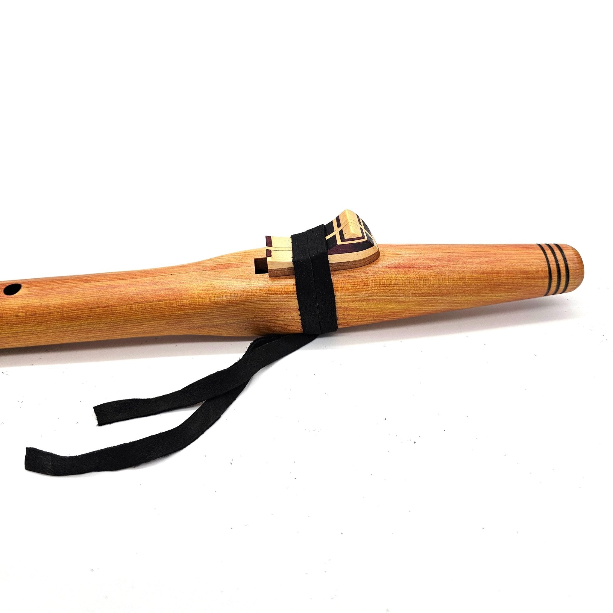Limited Edition - Turmeric Hibiscus Stained Hemlock Hijaz flute in the key of A
