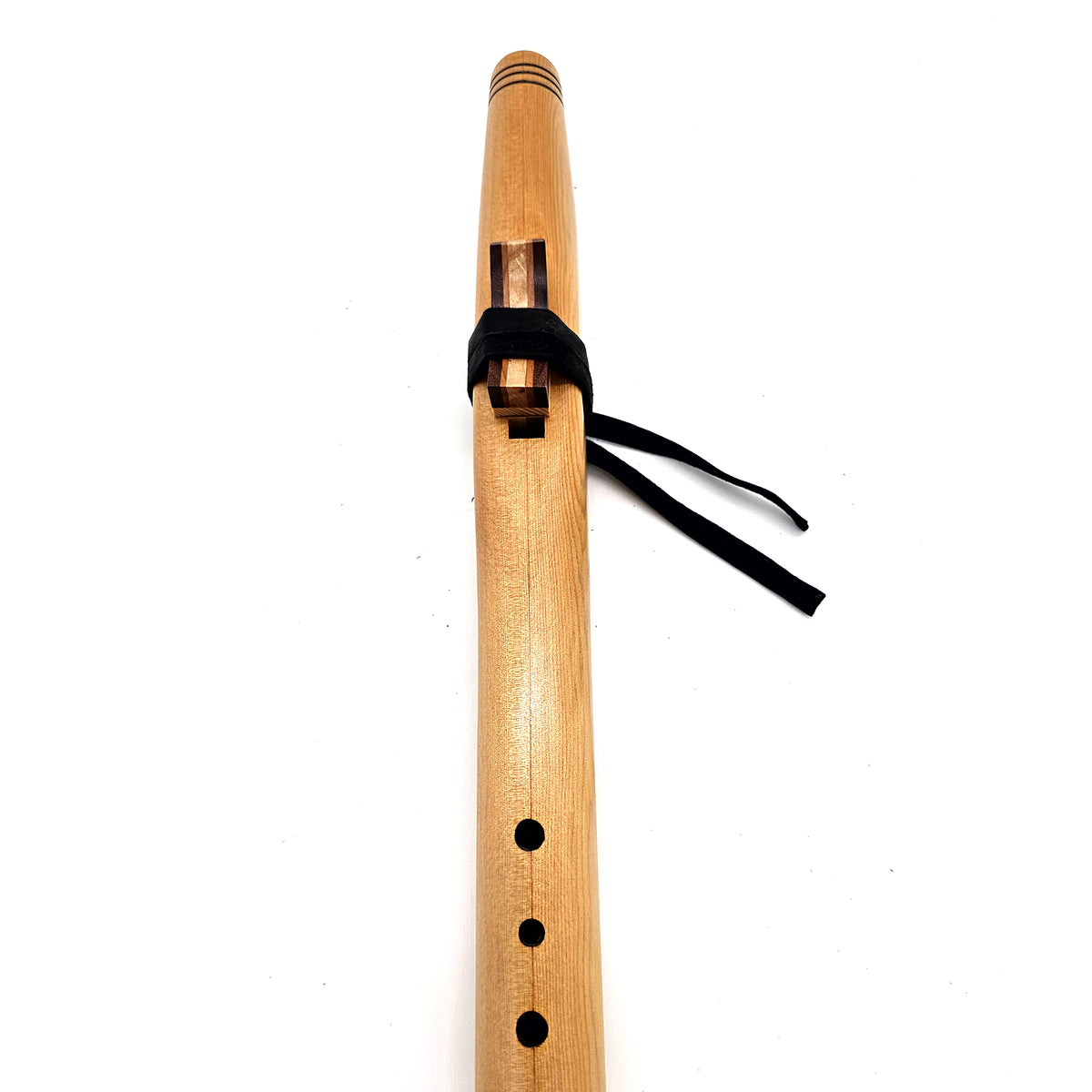 Turmeric Hibiscus Stained Hemlock Hijaz flute in the key of A -SALE
