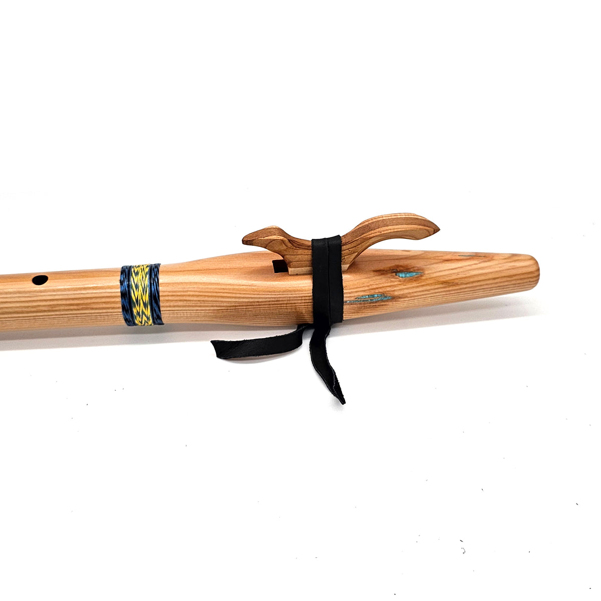 Turquoise Filled Douglas Fir Native American style E Flute