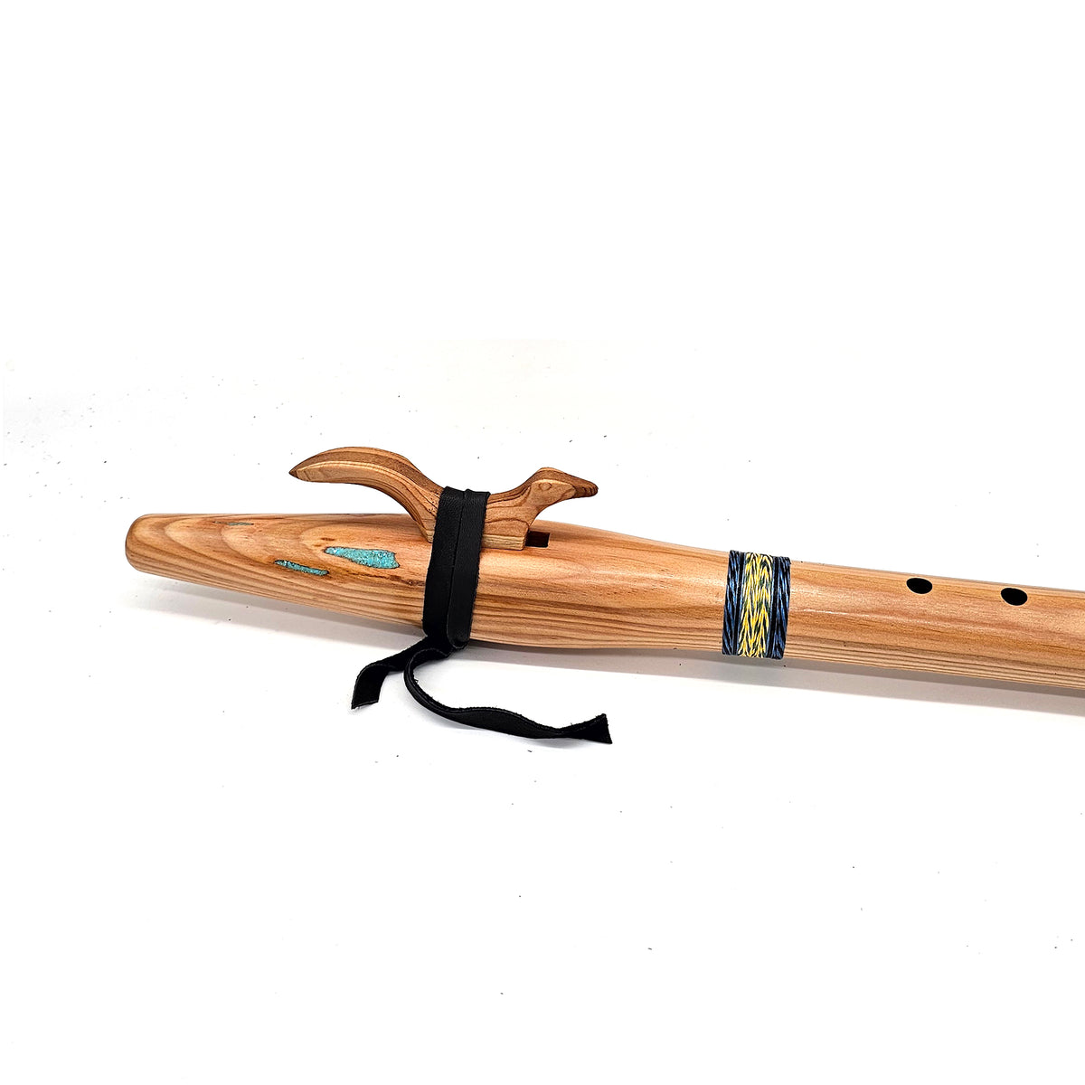 Turquoise Filled Douglas Fir Native American style E Flute