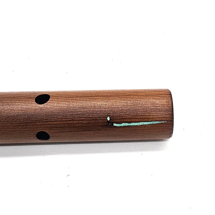 Turquoise Cedar Native American Style A Flute