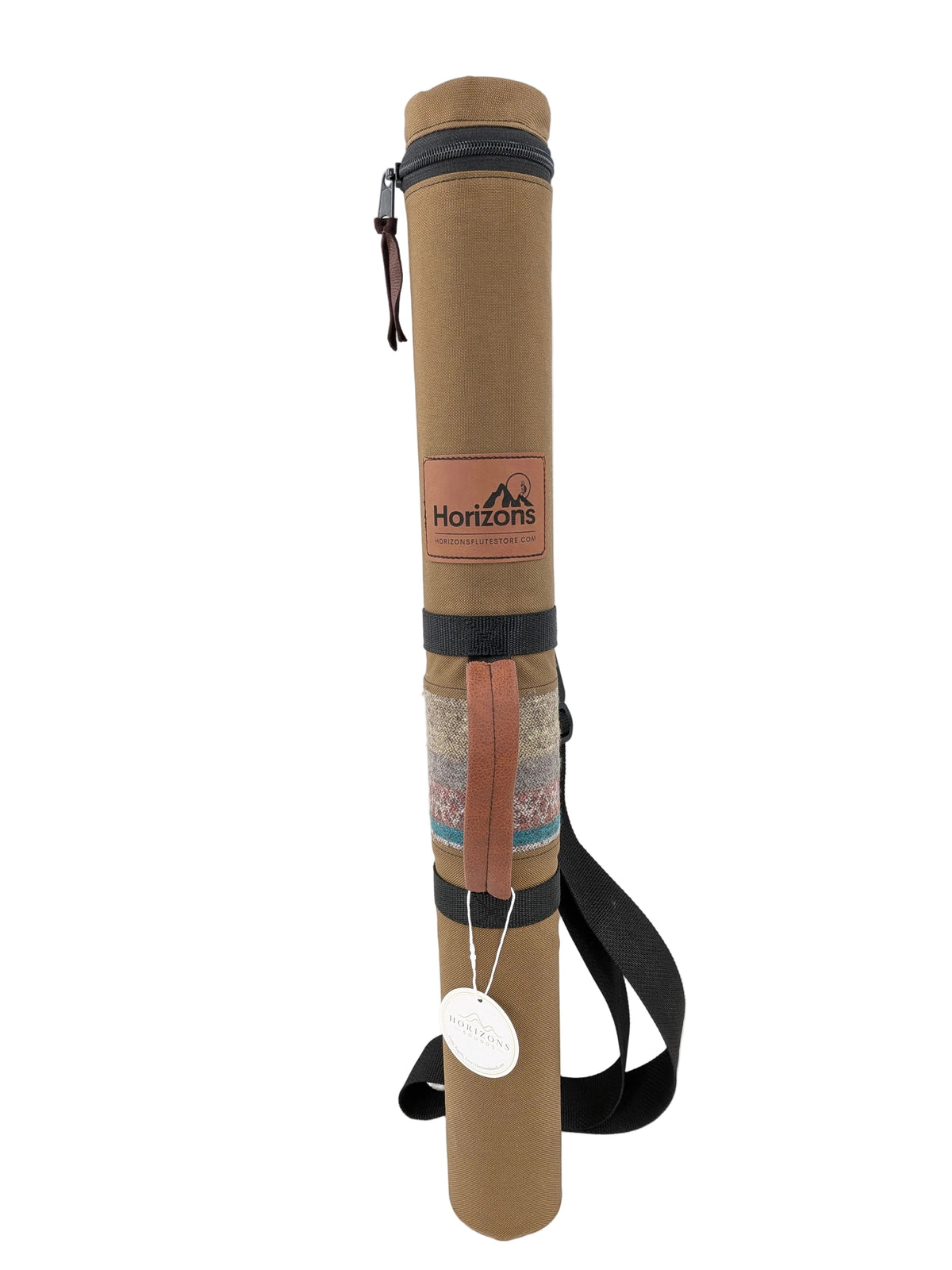 28" Length | Sahara Sands Tan "Scout" Native American Flute Hard Case | Single Flute Capacity