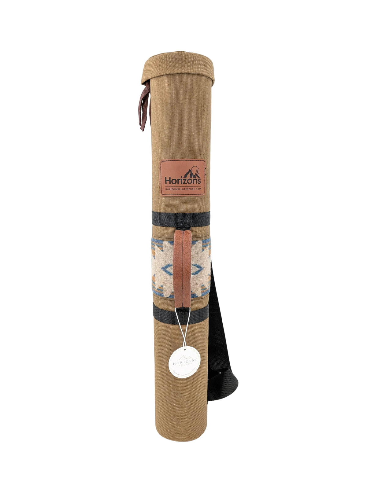 28" Length | Sahara Sands Tan "Seeker" Native American Flute Hard Case | 1-3 Flute Capacity