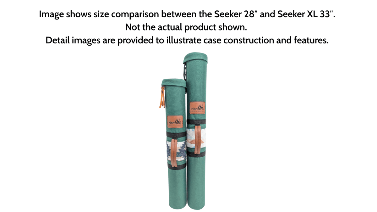 28" Length | Sahara Sands Tan "Seeker" Native American Flute Hard Case | 1-3 Flute Capacity