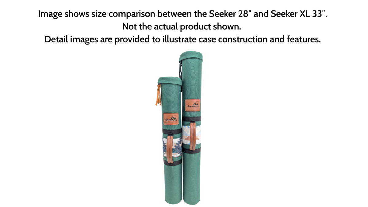 28" Length | Sahara Sands Tan "Seeker" Native American Flute Hard Case | 1-3 Flute Capacity
