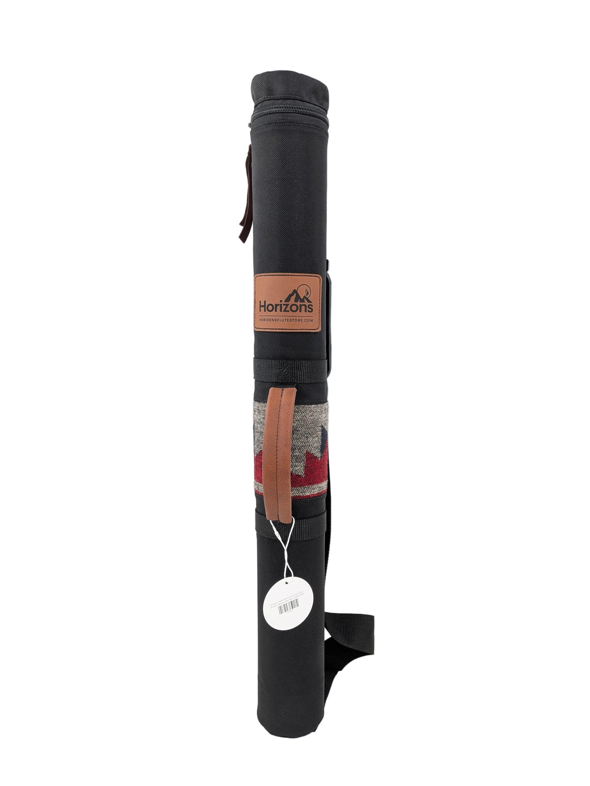 28" Length | Midnight Eclipse Black "Scout" Native American Flute Hard Case | Single Flute Capacity