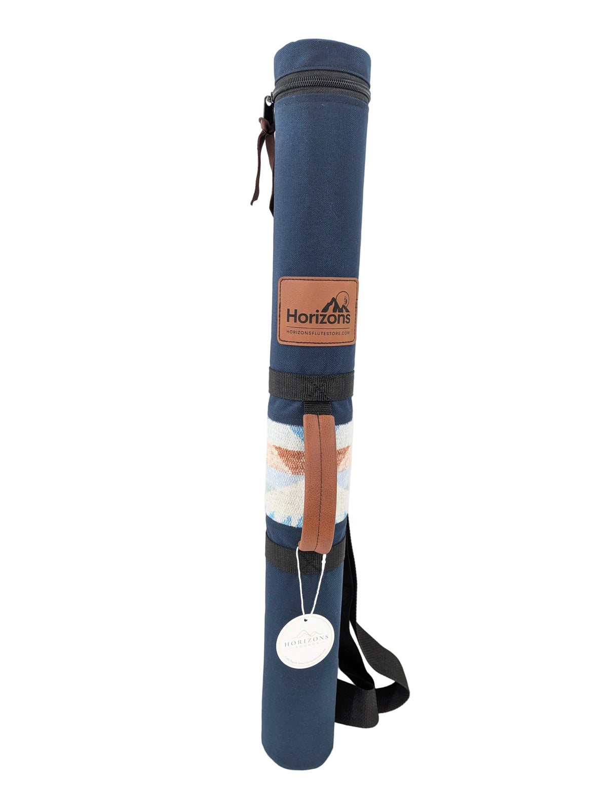 28" Length | Celestial Blue "Scout" Native American Flute Hard Case | Single Flute Capacity