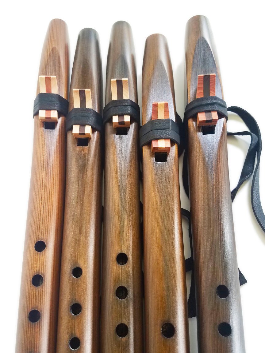 Basic Flute key of A - Dark Stained Cedar
